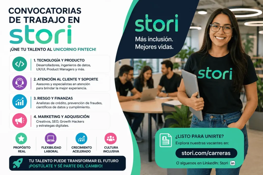 Convocatorias en Stori México 2026