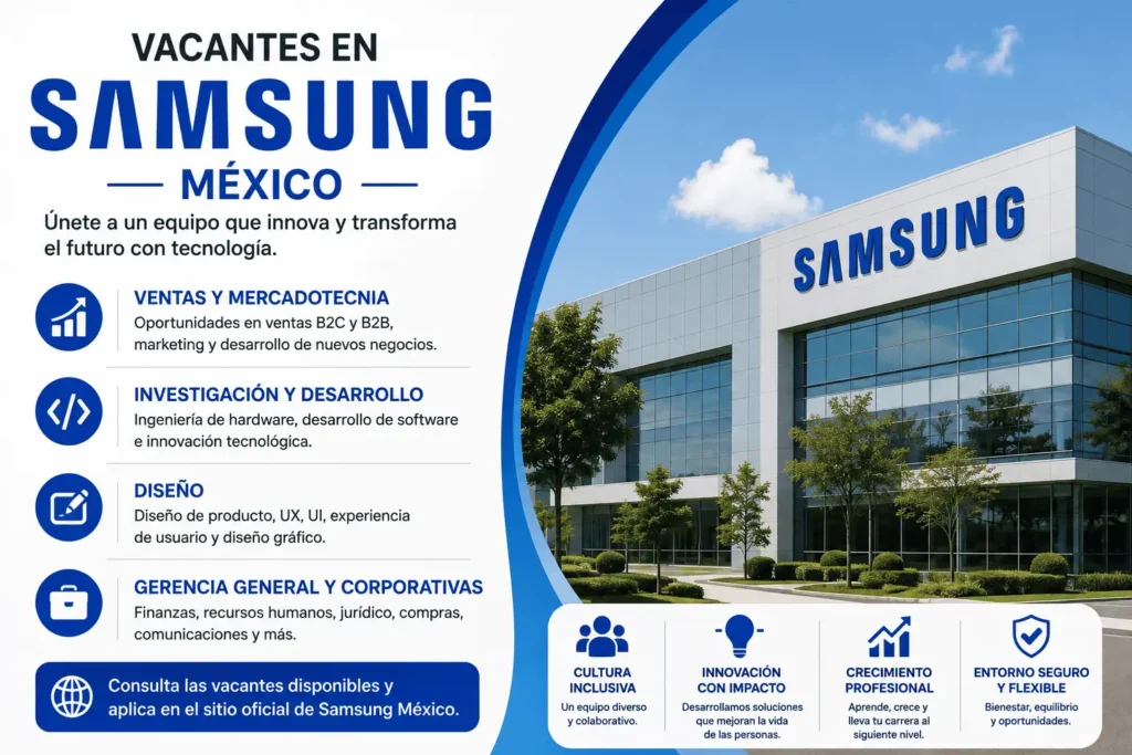 Vacantes en Samsung México 2026